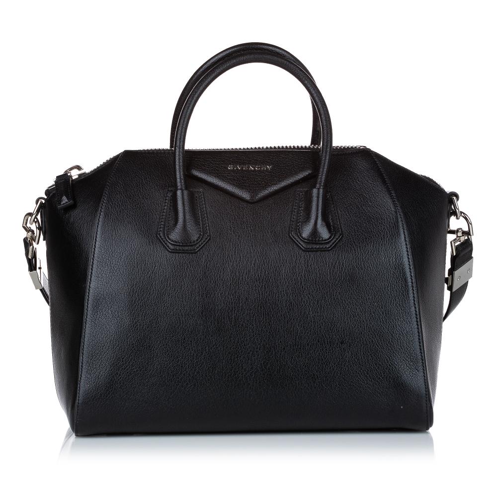 Givenchy AB Givenchy Black Calf Leather Antigona Satchel Italy