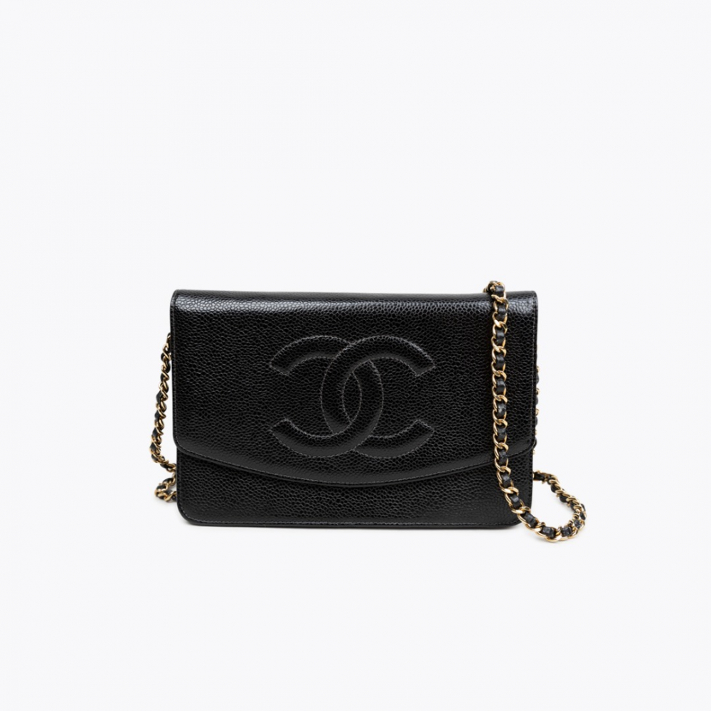 Chanel Timeless Caviar Wallet On Chain