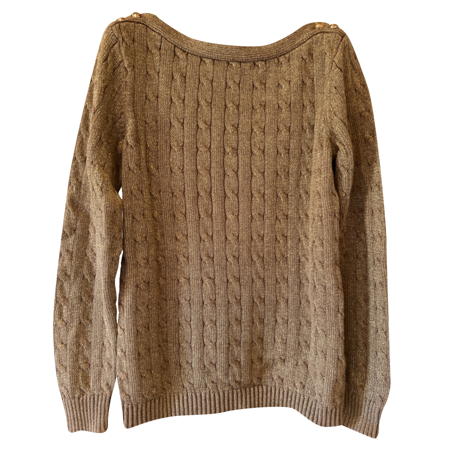 ralph lauren gold sweater