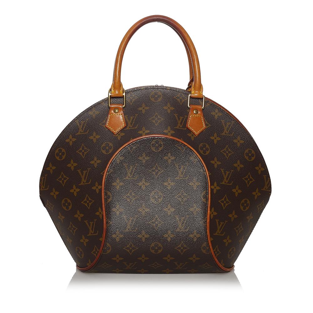 Louis Vuitton B Louis Vuitton Brown Monogram Canvas Canvas Monogram Ellipse PM France