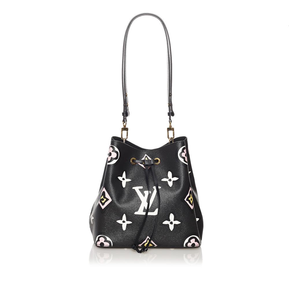 Louis Vuitton AB Louis Vuitton Black with Multi Monogram Canvas Canvas Monogram Giant Jungle Neonoe France