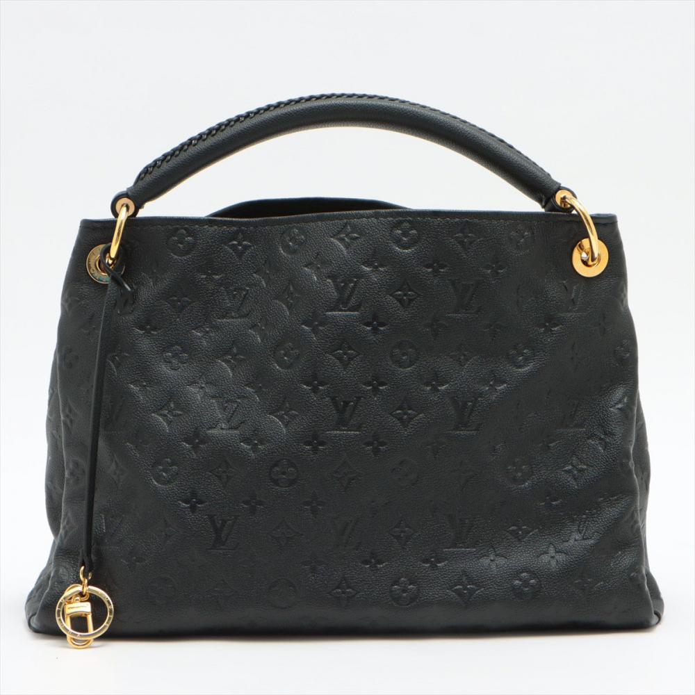 Louis Vuitton Artsy MM in Black Monogram Empreinte Leather