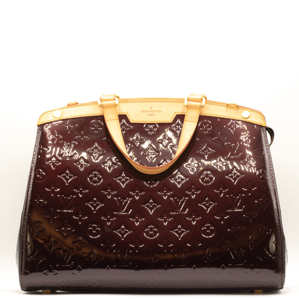 Louis Vuitton - Houston Vernis Leather Amarante