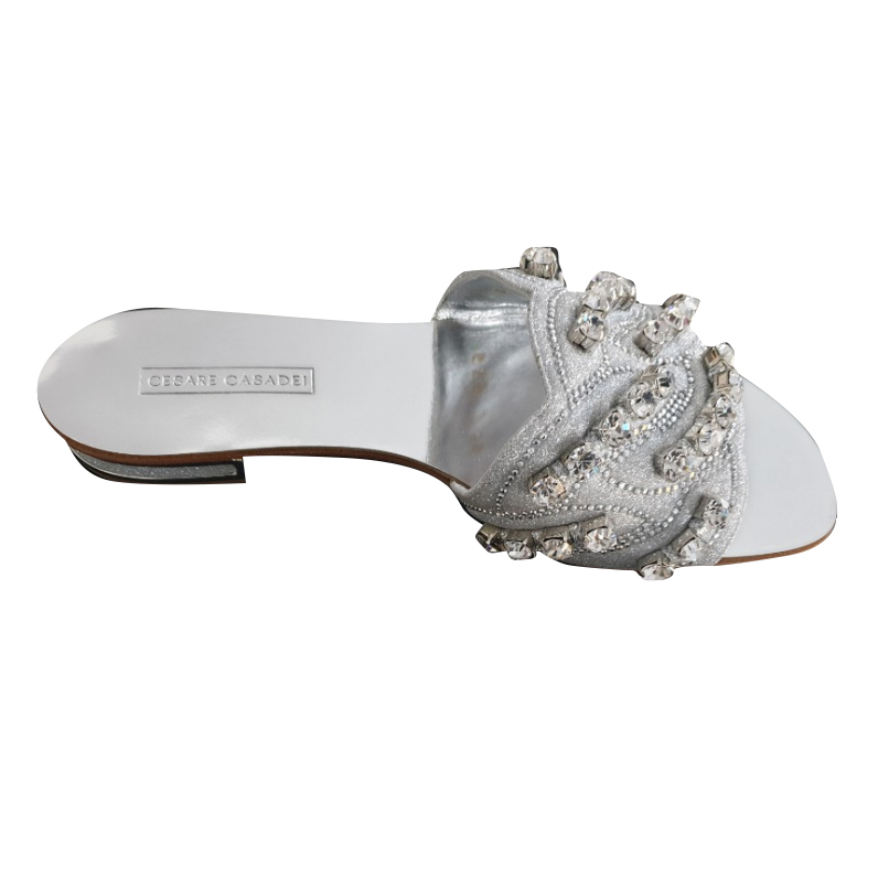 Casadei flat sandals clearance