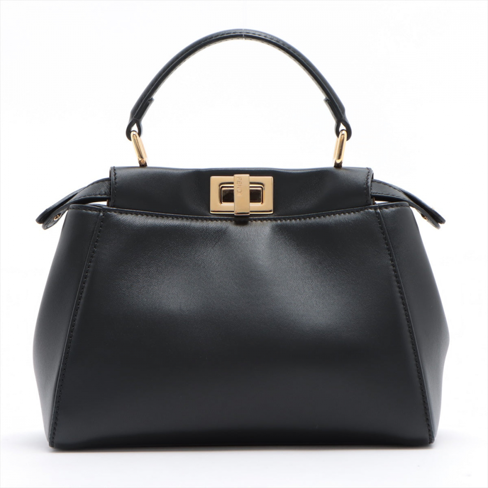 Fendi Peekaboo Mini Black Leather