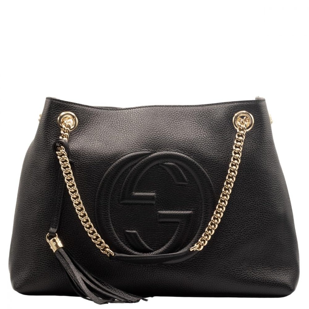 Gucci Soho Chain Black Leather