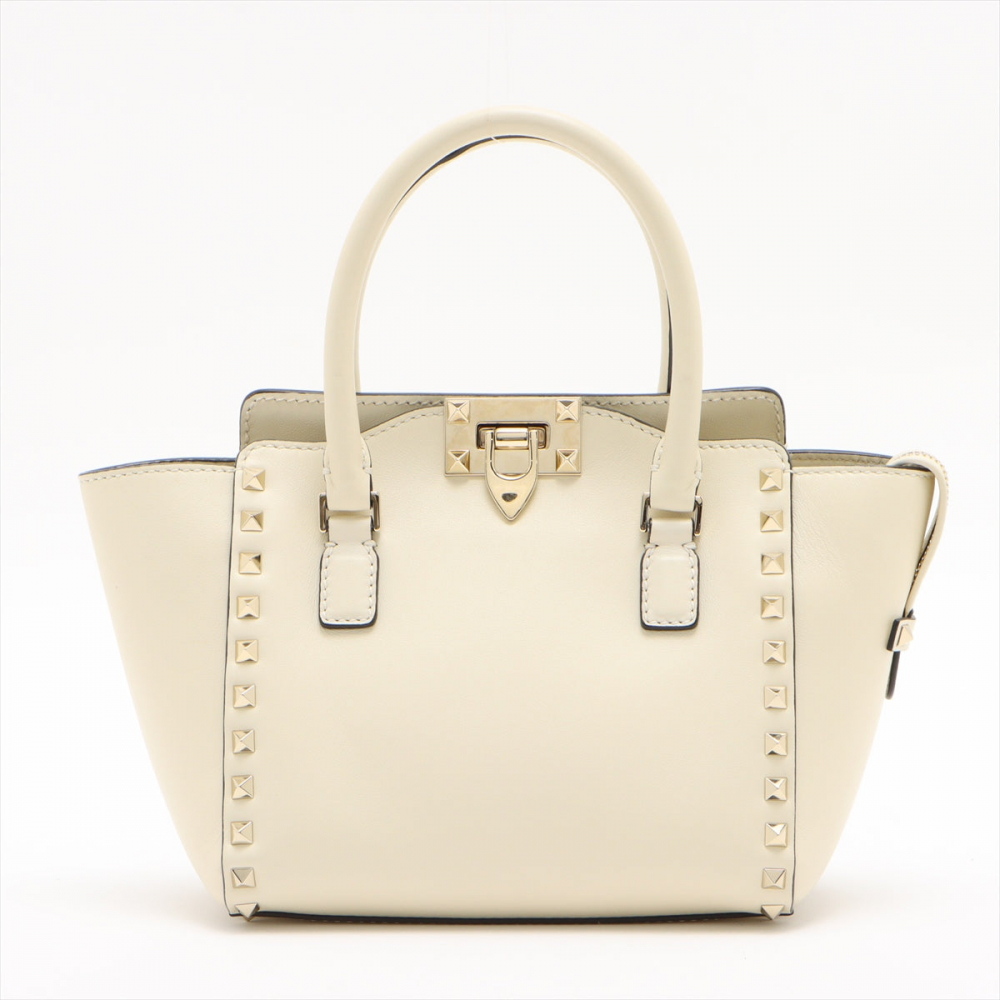 Valentino Garavani Rockstud Leather 2way White