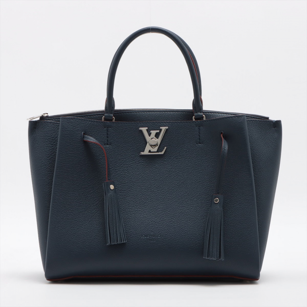 Louis Vuitton Lockmeto Navy Leather