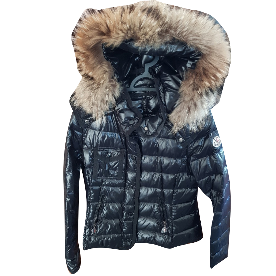 Fitted Coat with Fur Moncler MyPrivateDressing