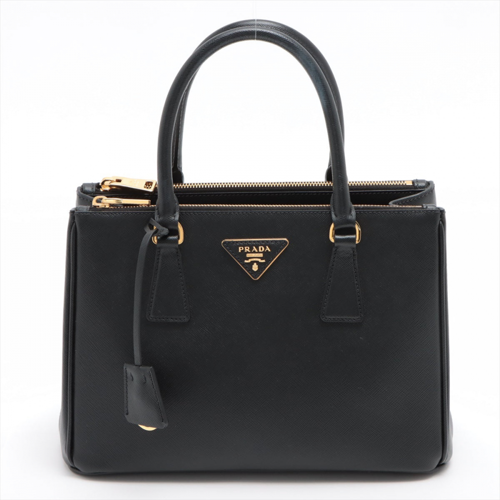 Prada Galleria Medium 2way Black Saffiano Leather