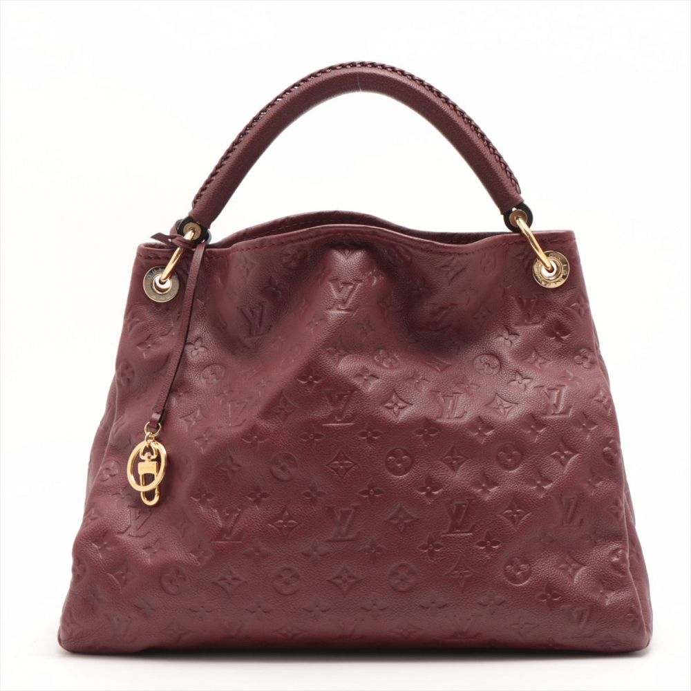 Louis Vuitton Artsy MM Monogram Empreinte Leather Burgundy