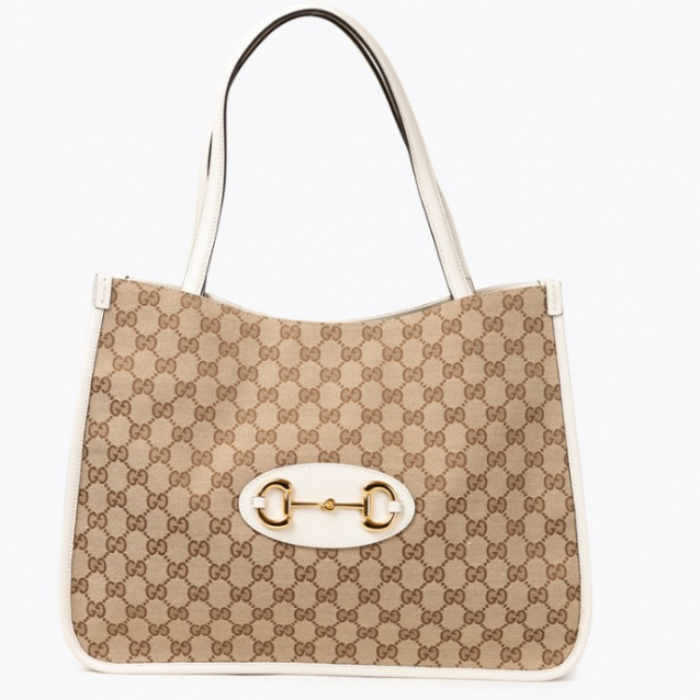 Gucci Horsebit 1955 Canvas Tote Bag