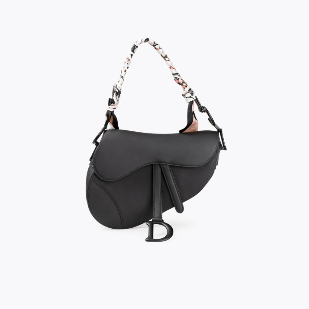 Dior saddle matte black best sale