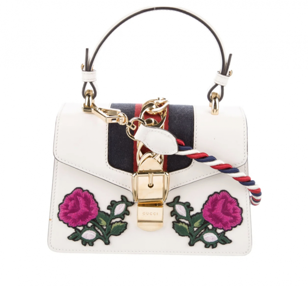 Gucci Sylvie Mini leather embroider bag - RRP 2500 usd!