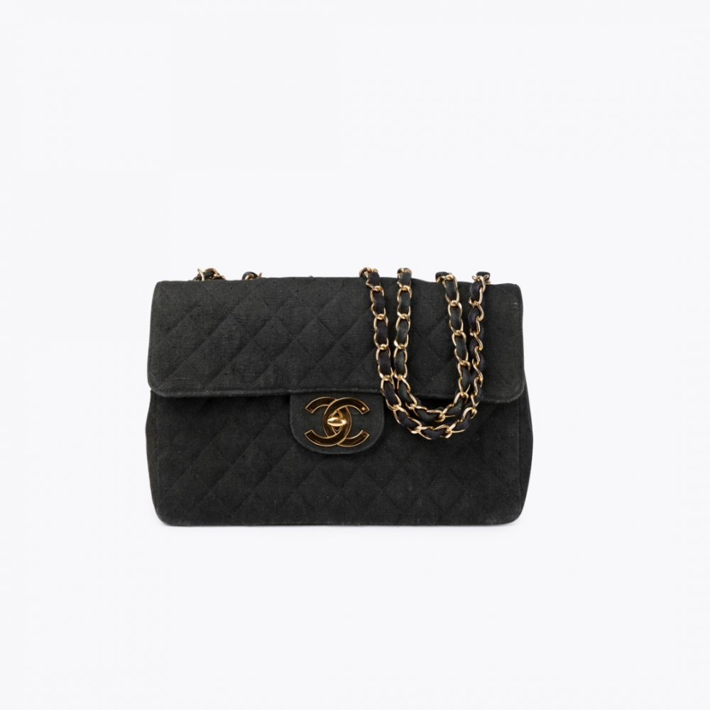 Chanel Maxi Single Tweed Flap Bag