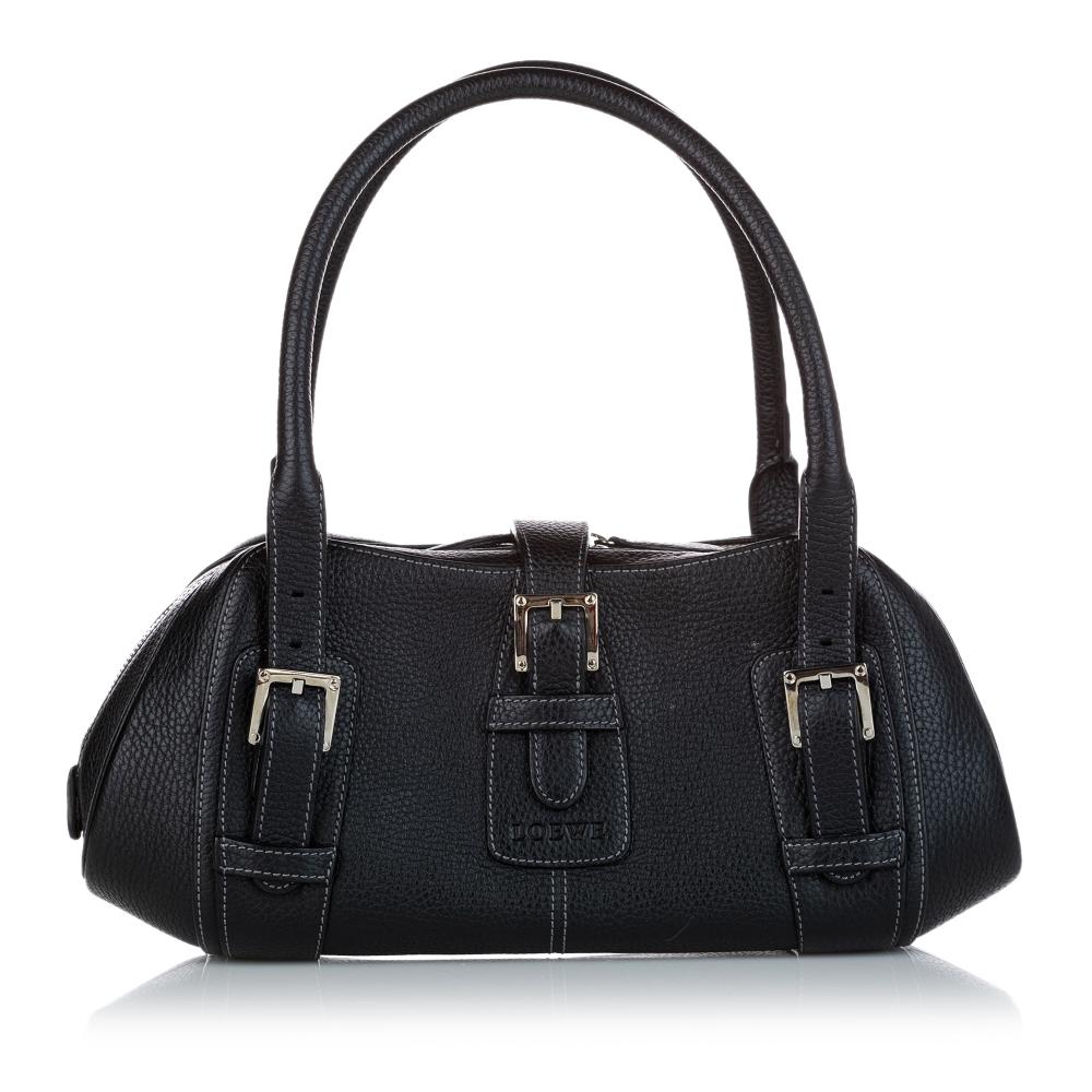 Loewe B Loewe Black Calf Leather Handbag Italy