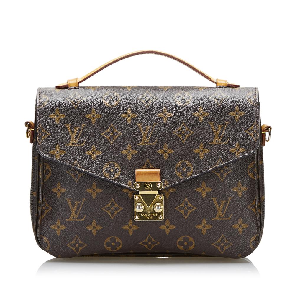 Louis Vuitton B Louis Vuitton Brown Monogram Canvas Canvas Monogram Pochette Metis France