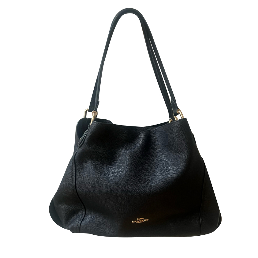 Coach Black leather handbag