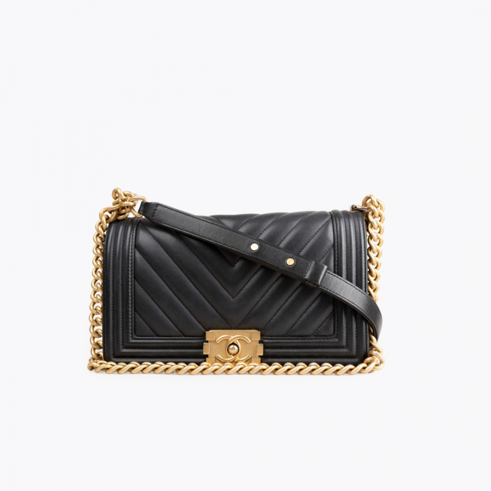 Chanel Medium Chevron Boy Bag