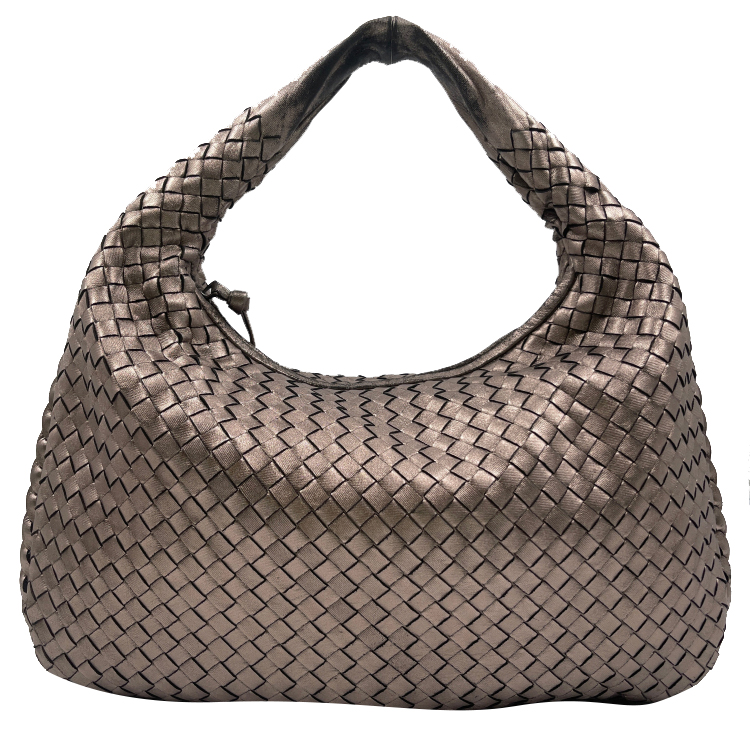 Bottega Veneta Metallic Leather Medium Veneta