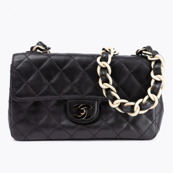 Chanel Matelasse Plastic Chain Flap Bag