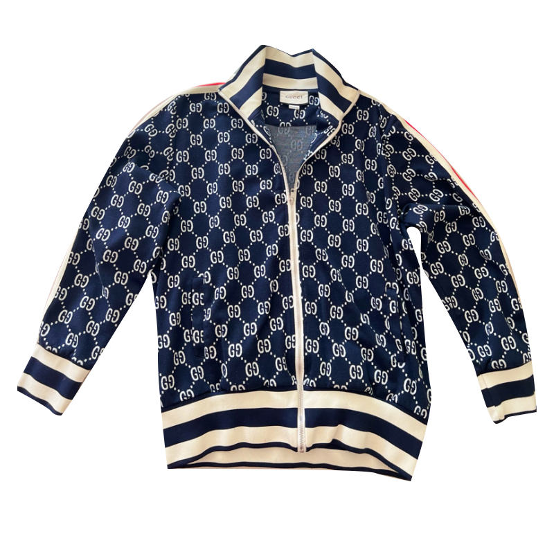 Gg jacquard cheap cotton jacket