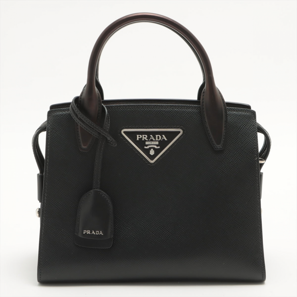 Prada Kristen Mini Saffiano Leather Black Bag