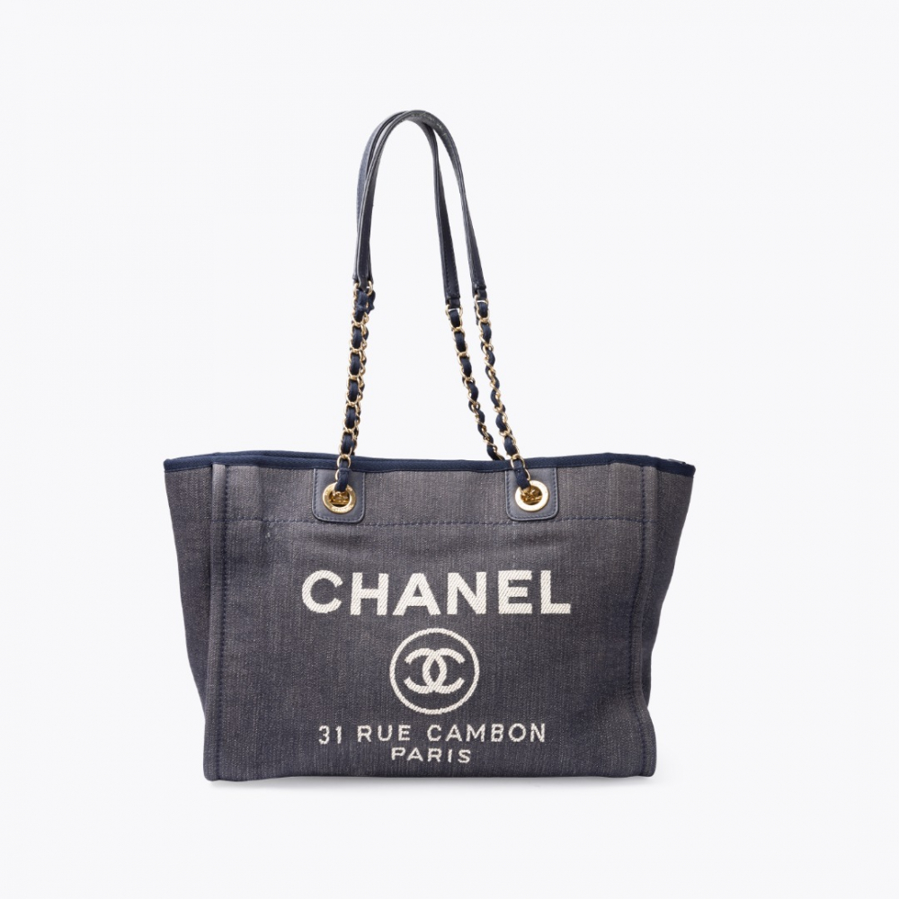 Chanel Small Canvas Deauville Shopper