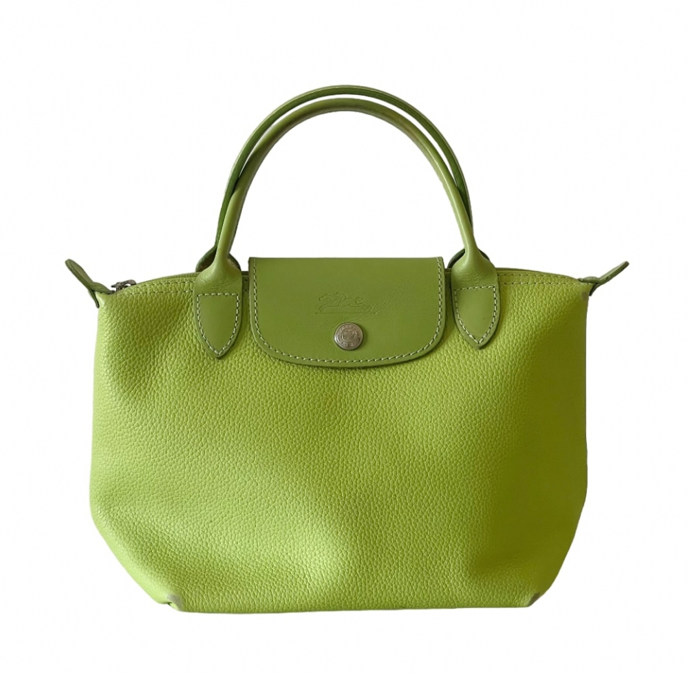 Longchamp Green leather folding