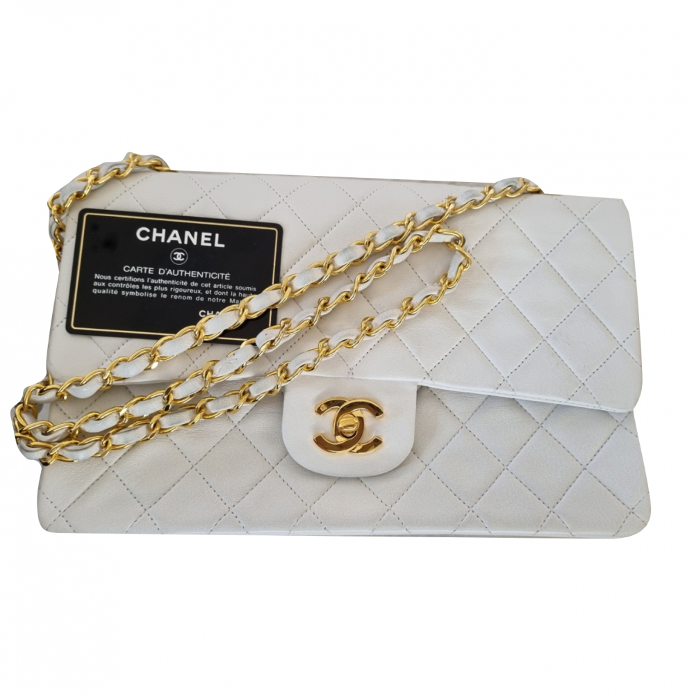 Chanel VINTAGE KLASSISCH MITTEL ZEITLOS DOPPELTE KLAPPENTASCHE