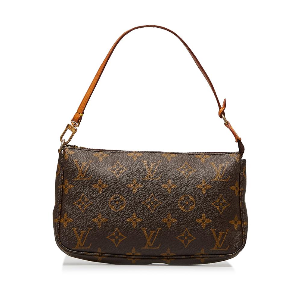 Louis Vuitton B Louis Vuitton Brown Monogram Canvas Canvas Monogram Pochette Accessoires United States