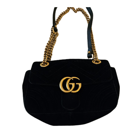 Gucci GG Marmont Flap velvet handbag