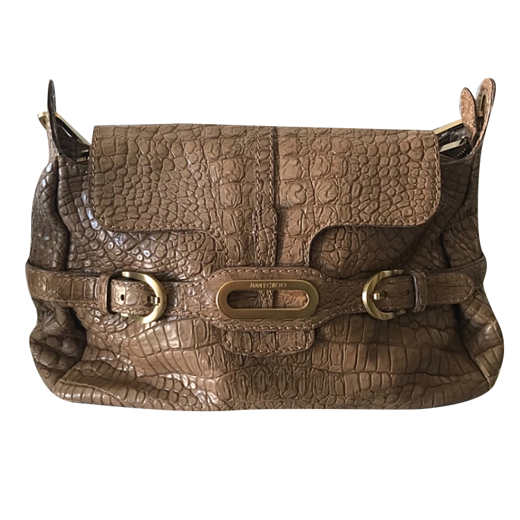 Jimmy Choo Croc embossed handbag