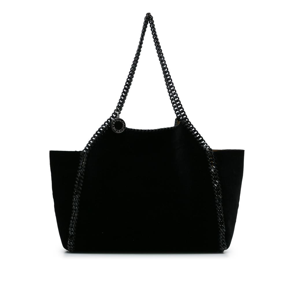 Stella McCartney AB Stella McCartney Black Polyester Fabric Falabella Reversible Tote Italy