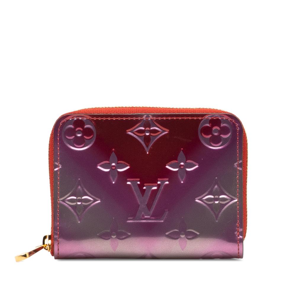 Louis Vuitton AB Louis Vuitton Purple Vernis Leather Leather Monogram Vernis Degrade Zippy Coin Pouch France