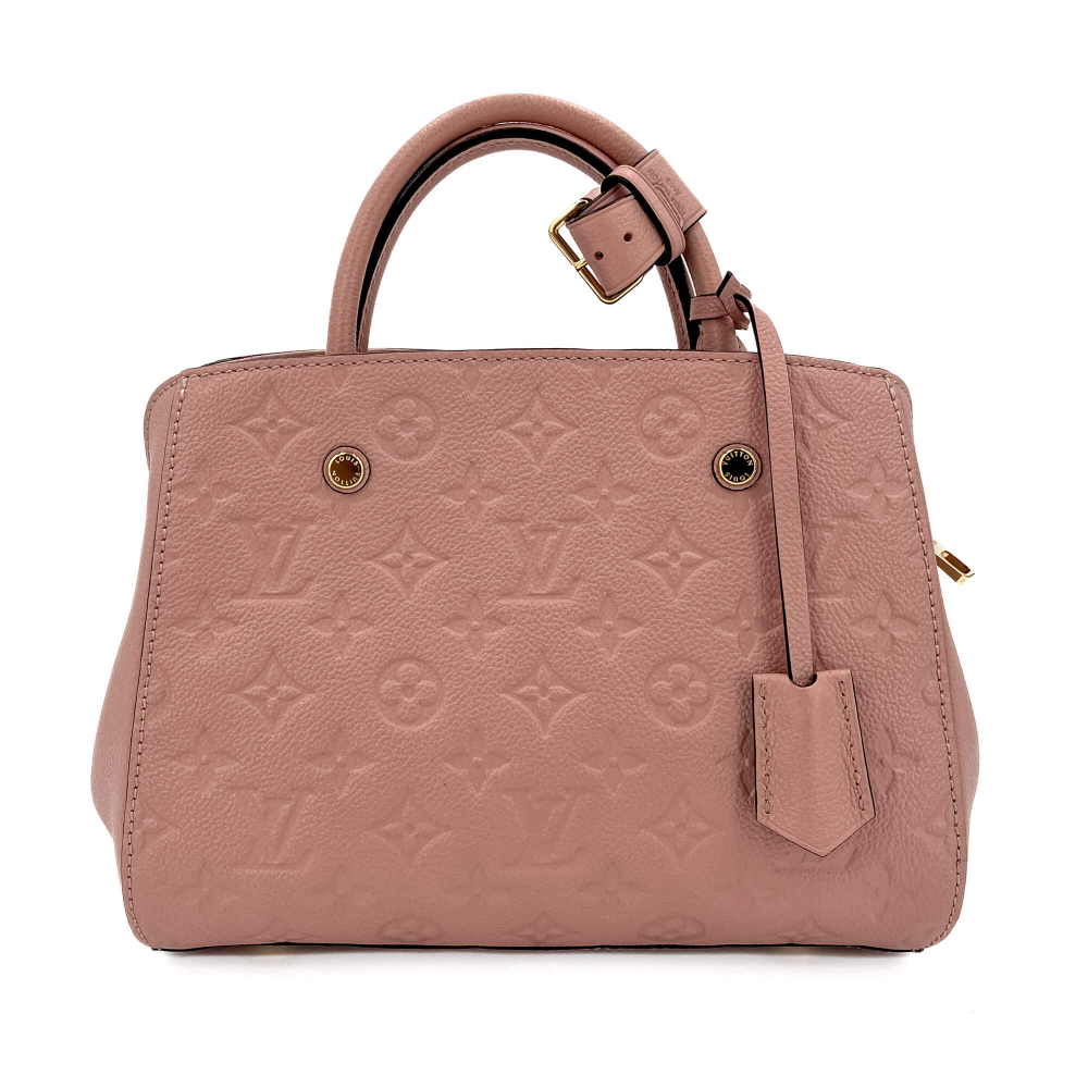 Louis Vuitton Montaigne BB Empreinte Leather 2-Ways Tote Bag Pink