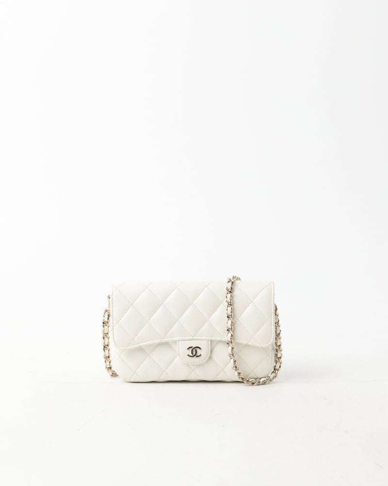 Chanel Caviar Flap Card Wallet On Chain Bag