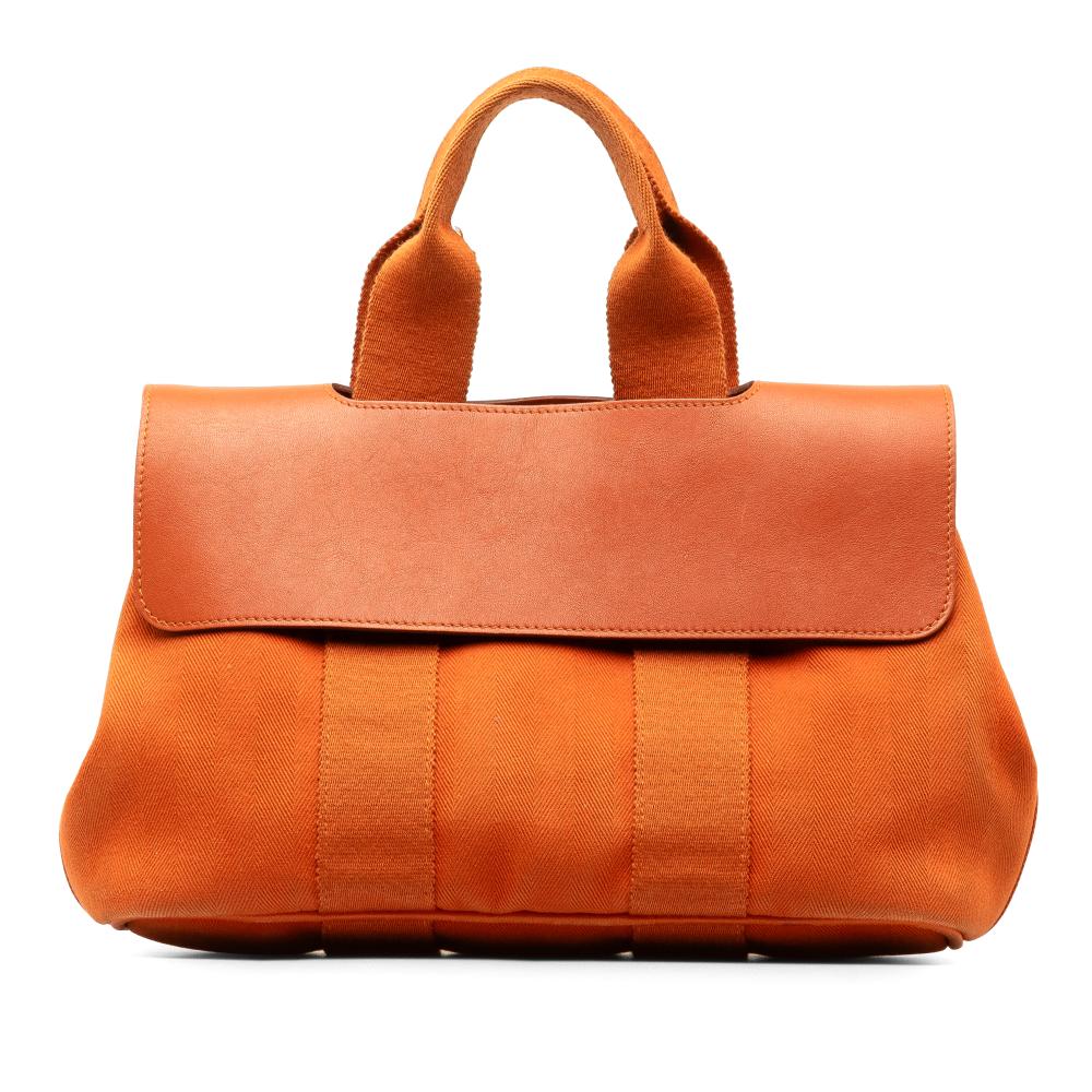 Hermès B Hermès Orange Canvas Fabric Valparaiso PM France