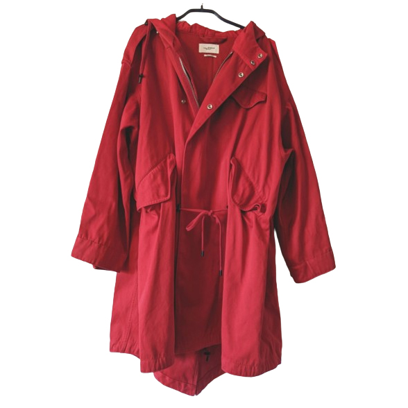 Isabel Marant Etoile Red mid-season oversized parka M-L-XL-XXL