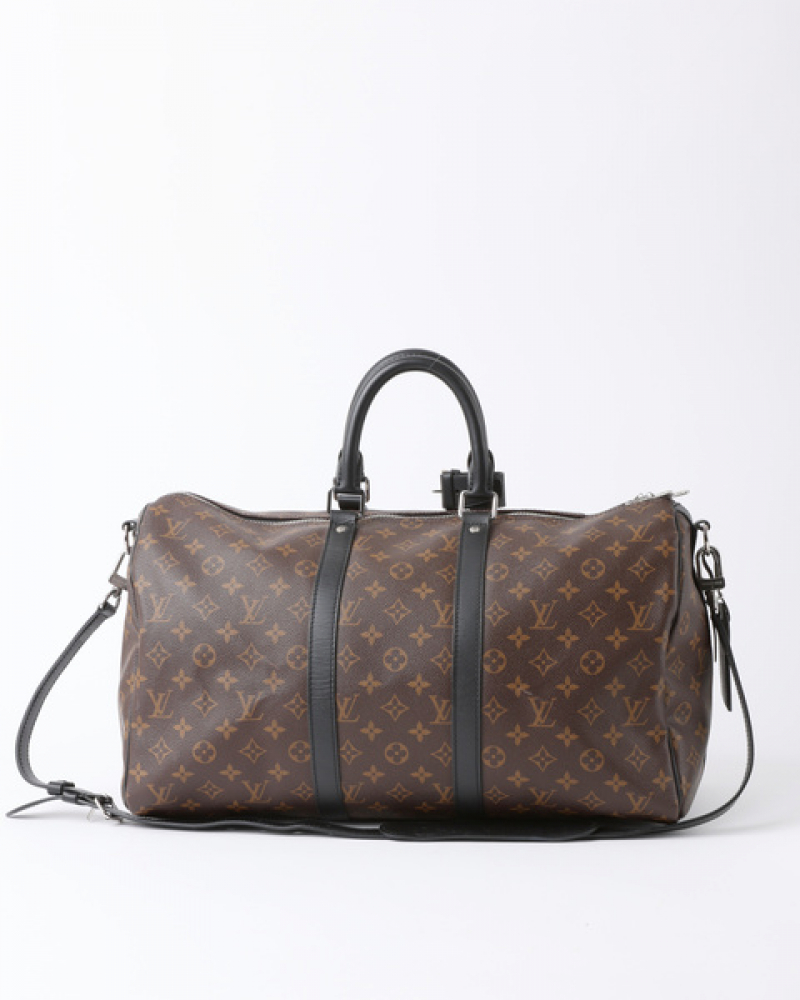 Louis Vuitton Monogram Macassar Keepall Bandouliere 45 Weekend Bag