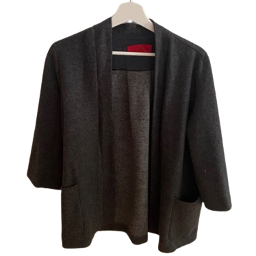 Carolina Herrera Grey Open front coat 