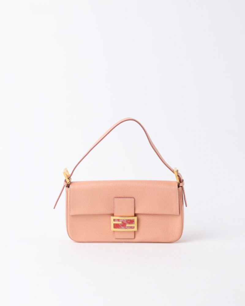 Fendi Zucca Half Moon Shoulder Bag