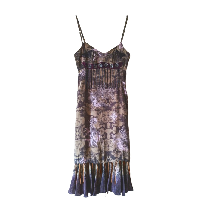 Odd Molly 100% silk charleston look dress