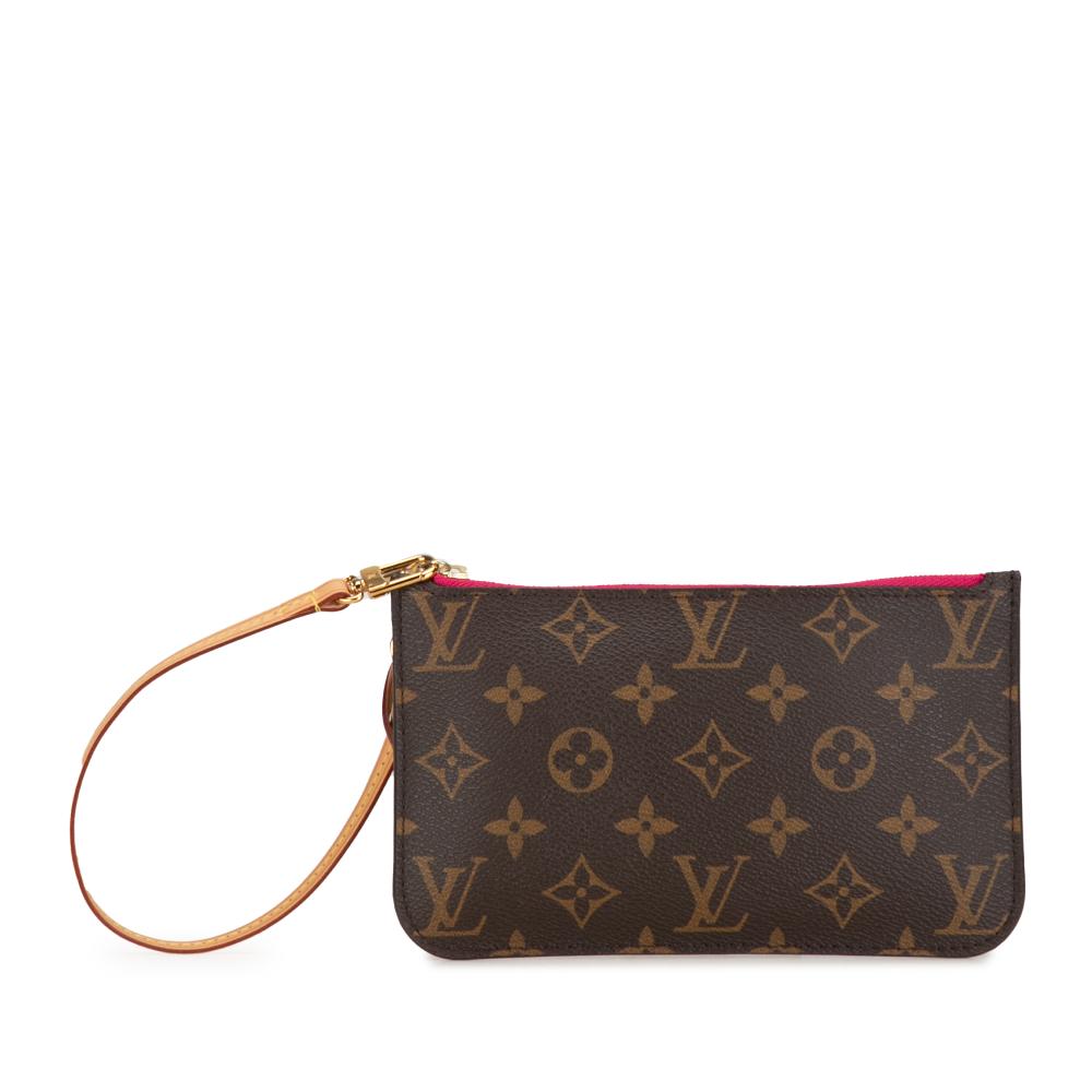 Louis Vuitton AB Louis Vuitton Brown Monogram Canvas Canvas Monogram Neverfull Pouch France