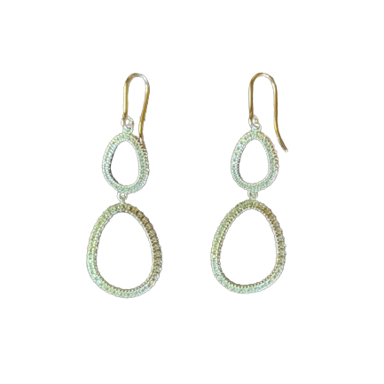 Esprit Boucles d'oreilles en argent sterling avec goutte étincelante