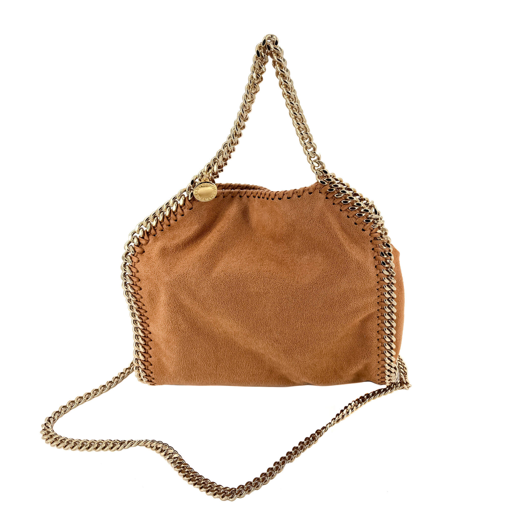 Stella McCartney Falabella Mini Vegan Fabric Brown Bag