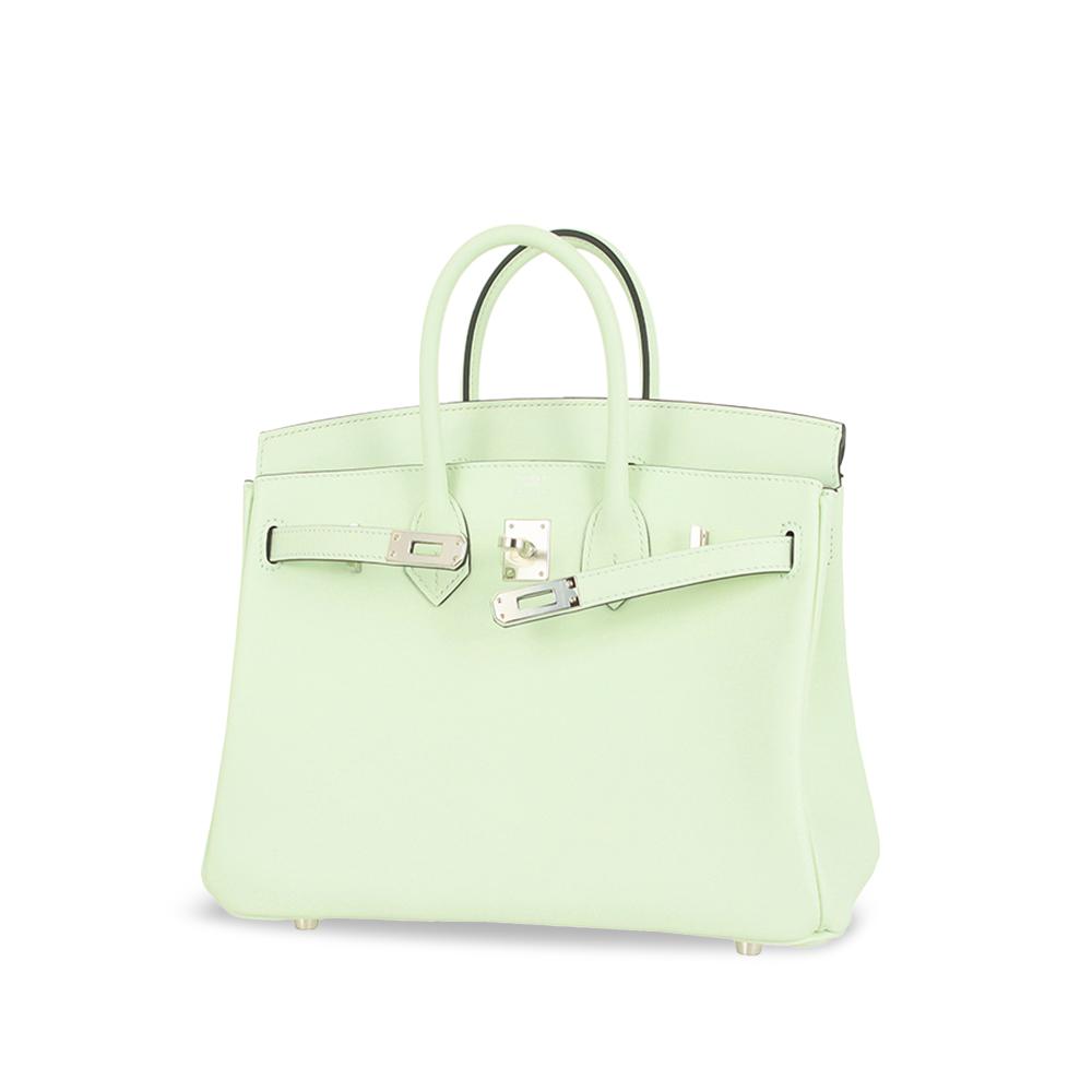 Hermès A Hermès Green Mint Calf Leather Swift Birkin Retourne 25 France