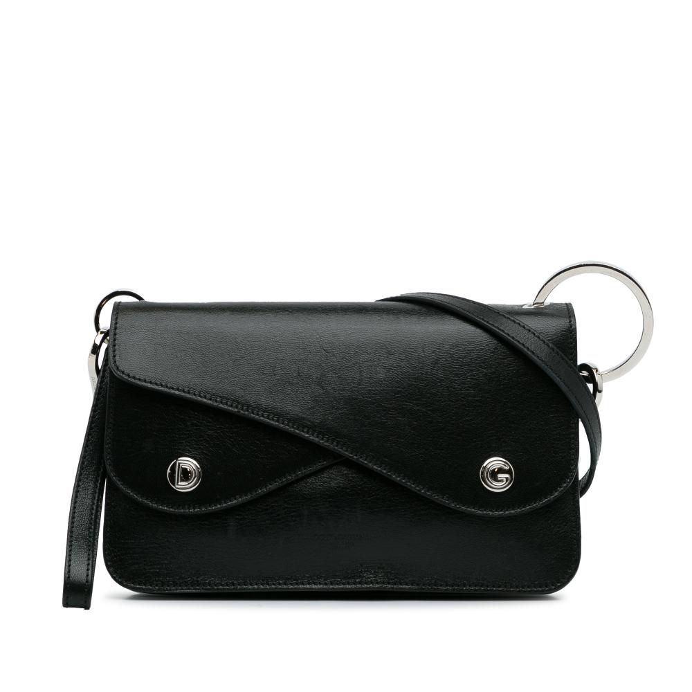 Dolce & Gabbana B Dolce & Gabbana Black Calf Leather Crossbody Bag Italy