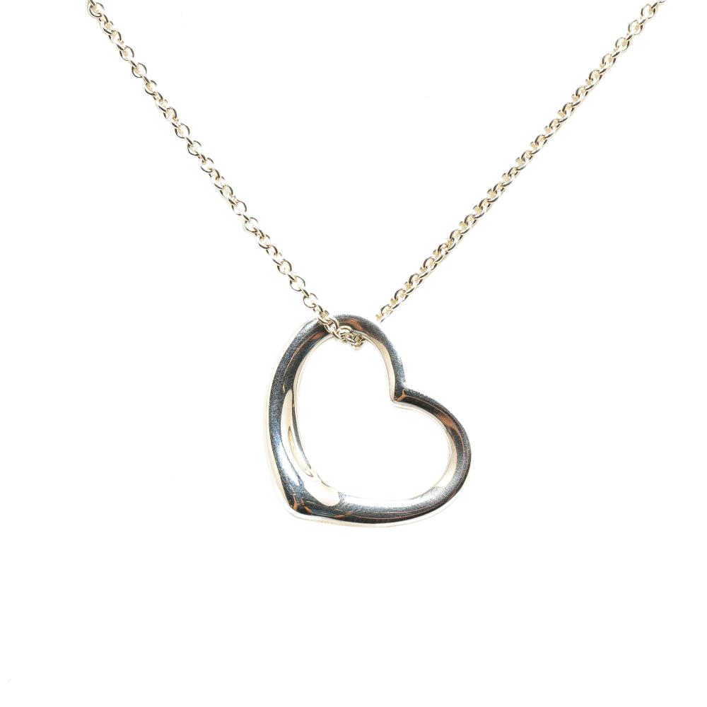 Tiffany & Co Tiffany Silver Sterling Silver Open Heart Pendant Necklace United States