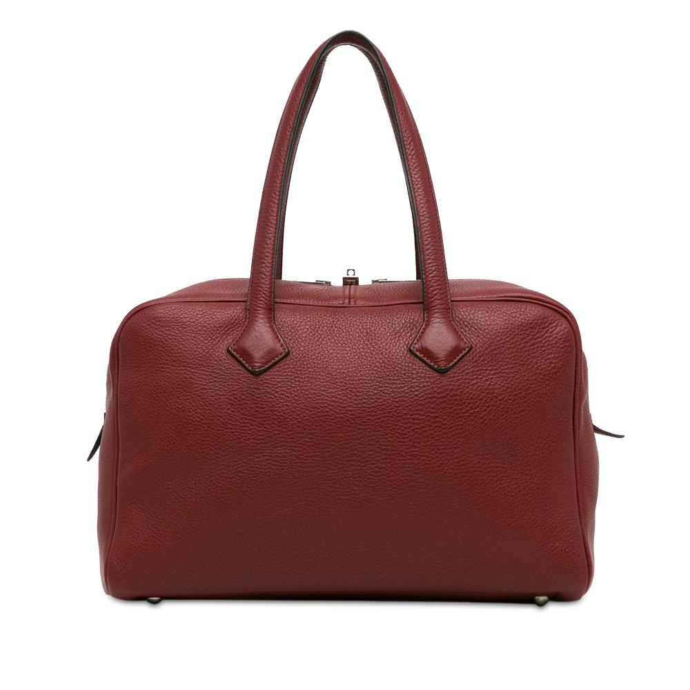 Hermès AB Hermès Red Calf Leather Clemence Victoria II 35 France